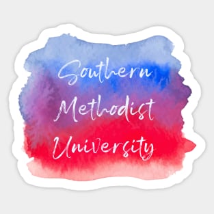 SMU Watercolor Sticker